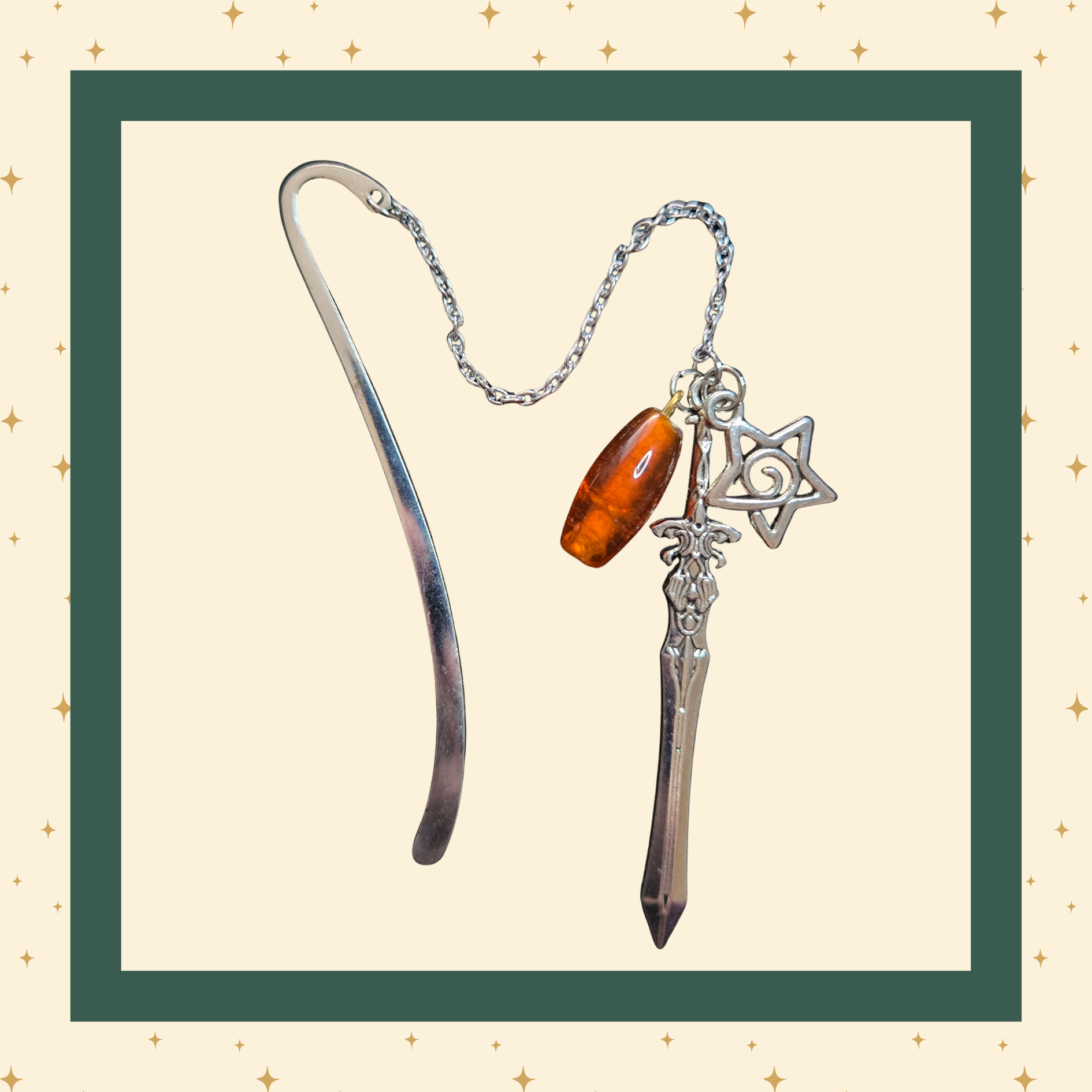 Amber Rune Sword Bookmark