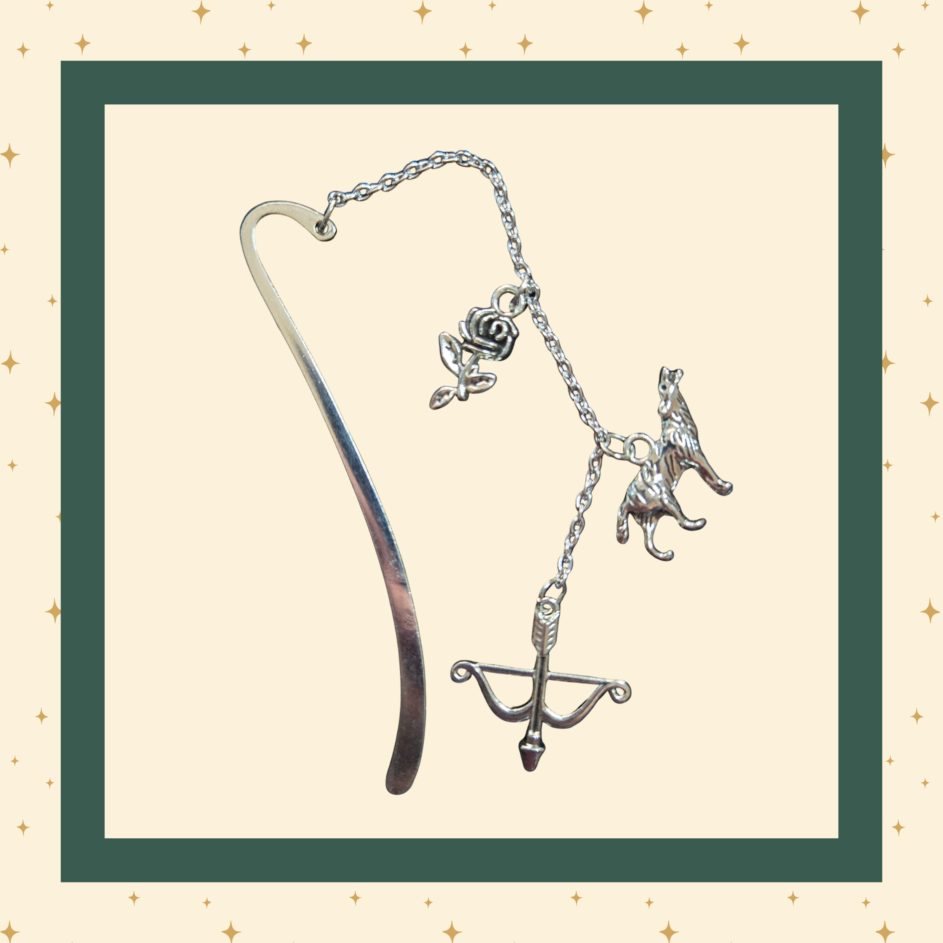 Rose & Wolf Fantasy Bookmark