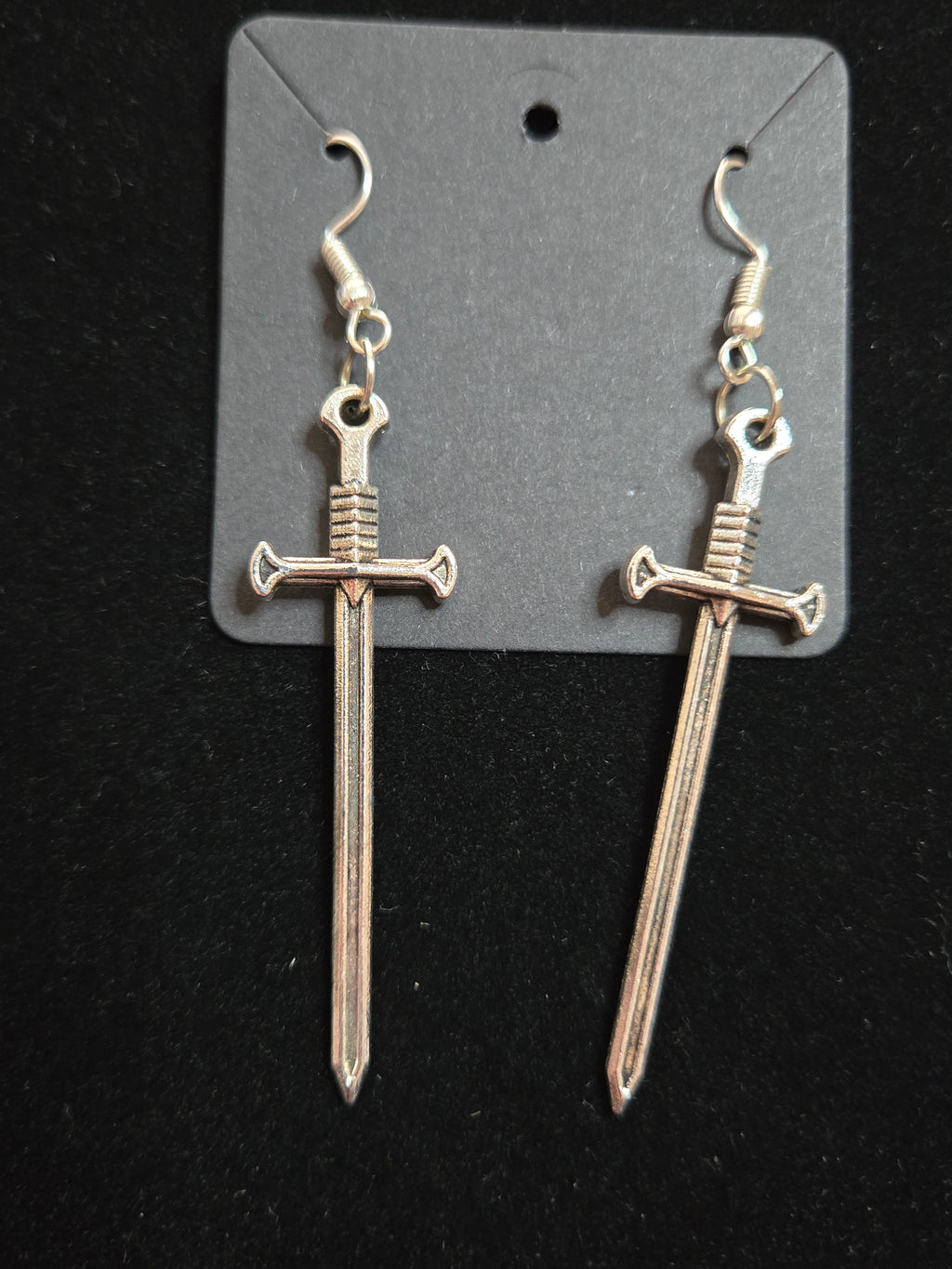 fantasy sword earrings bookish jewelry for fantasy readers