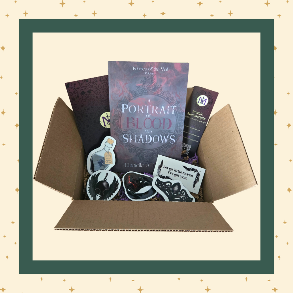 Dark Academia Fantasy Book Box: A Portrait of Blood and Shadows